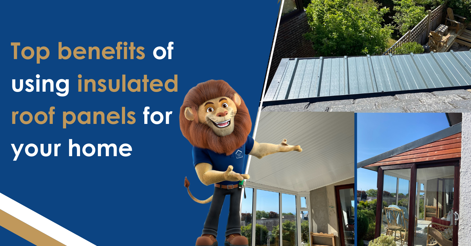 The top benefits of using insulated roof panels for your home, garage or conservatory